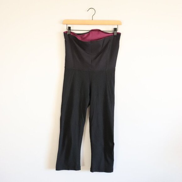 Lululemon Women's Black 8 Maternity Stretch Athleisure Cropped Leggings - Picture 1 of 9